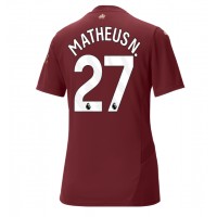 Camiseta Manchester City Matheus Nunes #27 Tercera Equipación para mujer 2024-25 manga corta